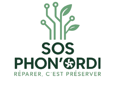 Logo SOS PHON’ORDI – Réparation électronique de smartphones, ordinateurs, consoles et PC gamer
