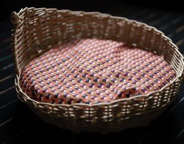 panier-a-chat-en-osier-blanc-et-coussin-rouge-et-noir