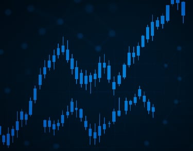 a stock market chart showing the price of a stock market