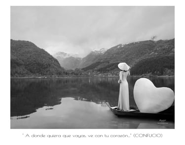 a woman in a white dress standing on a boat