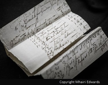 Image of an account for seeds from Glamis Castle Archives