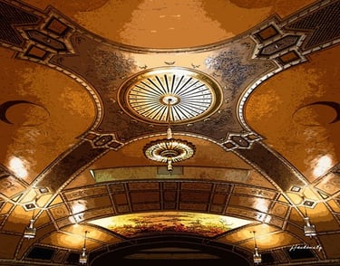 Sanderson Centre ceiling 10442