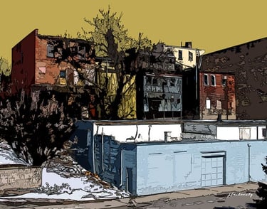 Colborne St buildings rear Water St 4892