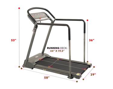treadmill dimensions