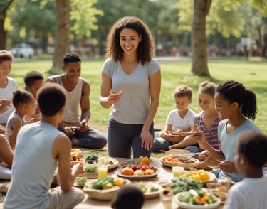 Change the speaker to attractive light skinned. change audience to people of various races.