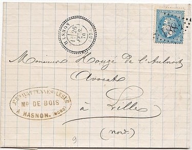 Hasnon : große Ziffern 4881 und typ 24.
