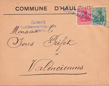 Militaerische Ueberwachungsstelle des Post - und Gütterverkehrs 1. Armee