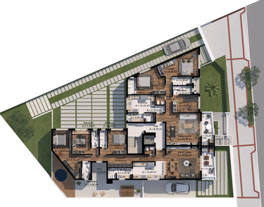 Planta empreendimento Fiori de Veneto na cidade de Pelotas. Construtora Valori Empreendimentos