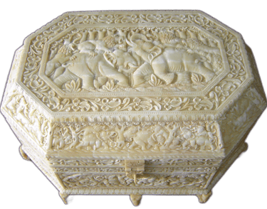 Bone Carved Box