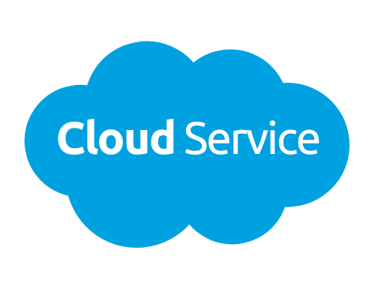 a cloud computing cloud service logo with the words cloud service