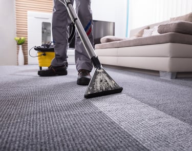 Professional carpet cleaning in progress, restoring freshness and cleanliness to your carpets.