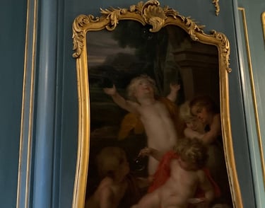 restauratie ornamenten plafond keizersgracht Amsterdam