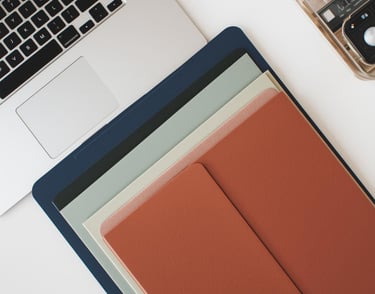 Illustration bureau et dossiers