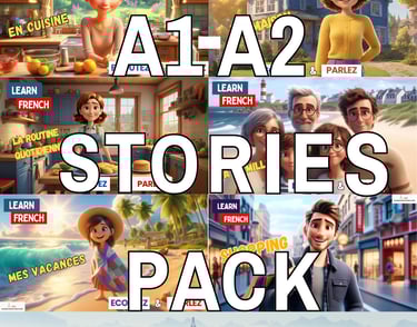 Learn french with A1-A2 stories