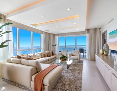 Photo of luxury oceanfront apartment