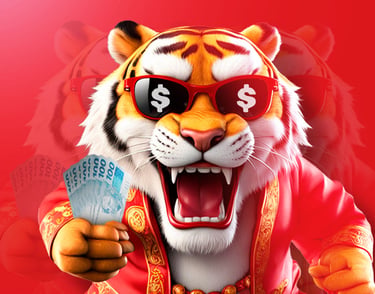 imagem do tigre representando jogos de azar e bets 