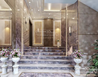 تصميم مميز لمدخل عمارات سكنية