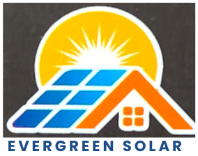 a logo for evergreengree solar