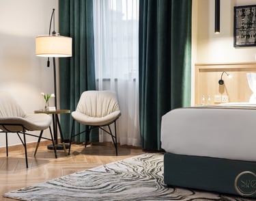 modern furnishings and elegant lighting, hotel