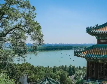 temple near the lake in Beijing