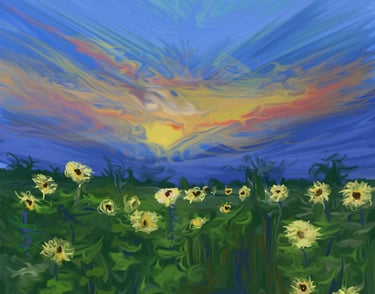 Sunflower Sunset
