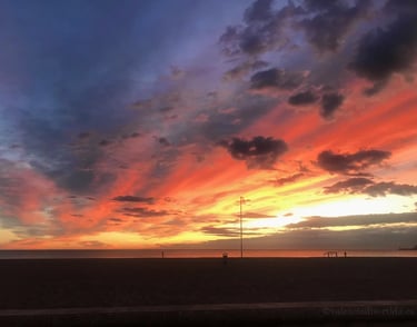 Amanecer en la Playa de las Arenas valencia