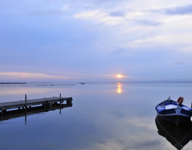 barca en la albufera de Valencia