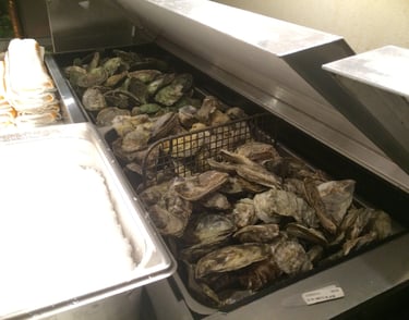 Live Oysters Bar!!