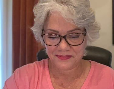 a picture of Kimbella Buckman looking down