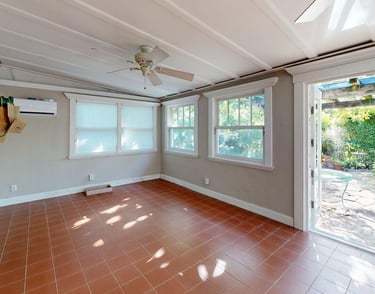 Finished living space after renovation Delray Beach