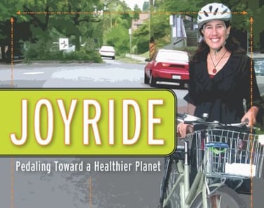 The book cover for "Joyride: Pedaling Toward a Healthier Planet, 2nd Edition"