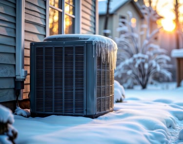 Heatpump External Snow Photo