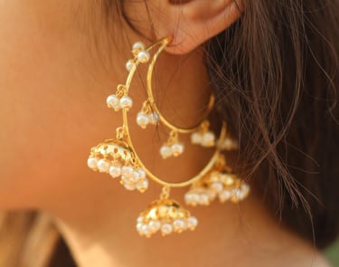eaarings. online jewellery. hoops. jhumkas. premium earrings. studs