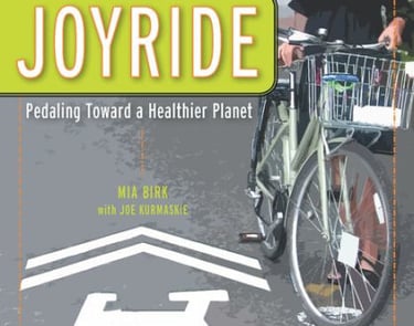 The book cover for "Joyride: Pedaling Toward a Healthier Planet, 2nd Edition"
