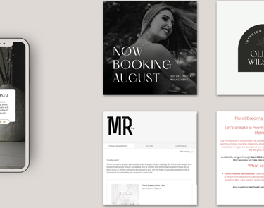 Photography portfolio responsive mobile mock for website mobile design service.