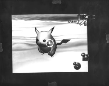 Manual 4.26. by Maxim Zmeyev: PokemonSnap capture interface reworked as a contact print