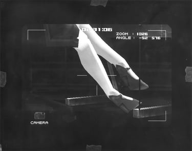 Manual 4.26. by Maxim Zmeyev: Metal Gear Solid camera view reworked as a contact print