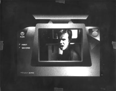 Manual 4.26. by Maxim Zmeyev: Paparazzi! Tales of Tinseltown camera interface as a contact print