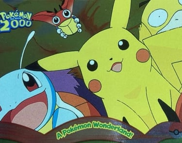 3 A Pokémon Wonderland ! Topps Pokémon The Movie 2000 silver foil