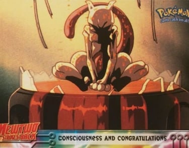 3 Consciousness and Congratulations Topps Pokemon The First Movie