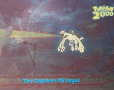 57 The Capture Of Lugia Topps Pokémon The Movie 2000 silver foil