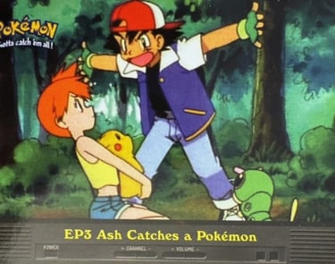 EP3 Ash Catches a Pokémon Topps Pokémon series 2 US