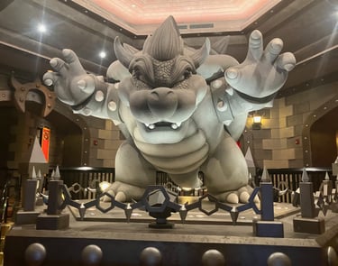 Super Nintendo World - Bowser Statue at the Castle