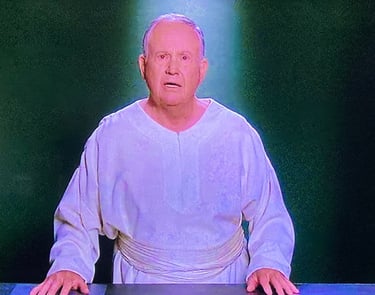 Defending Your Life - Old Man and the Past Life Pavilion