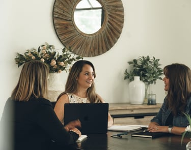 Innovadora Marketing team developing brand identity for clients