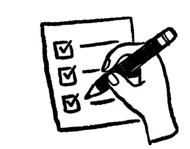 a pen and pencil drawing of a calculator