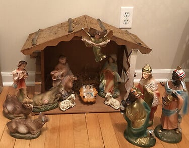 old Nativity set