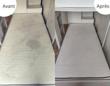 Photo matelas avant après