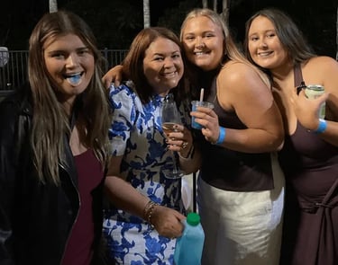 Slushie Machine setup for Blue Tongues in Wakerley, Brisbane - party hire by SweetAz Co.