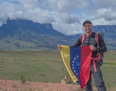 Turista Croata en su primer día de caminata